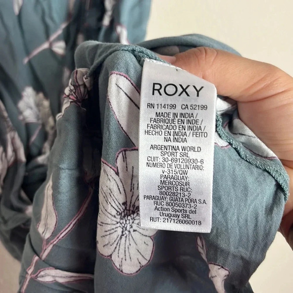 Roxy Rivello With You Sleeveless Wrap Floral Dress size XS - Picture 13 of 14